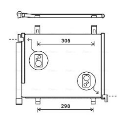 Kondenzátor klimatizácie AVA QUALITY COOLING VNA5327D