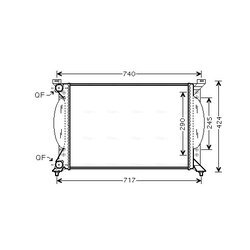 Chladič motora AVA QUALITY COOLING AI2201