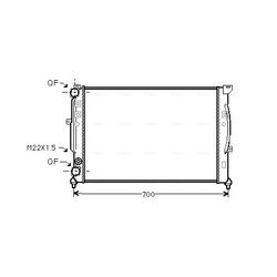 Chladič motora AVA QUALITY COOLING AIA2123