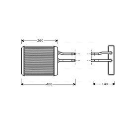 Výmenník tepla vnútorného kúrenia AVA QUALITY COOLING AL6072