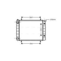 Chladič motora AVA QUALITY COOLING AUA2082