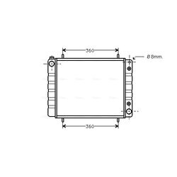 Chladič motora AVA QUALITY COOLING AUA2084