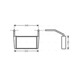 Výmenník tepla vnútorného kúrenia AVA QUALITY COOLING BW6080