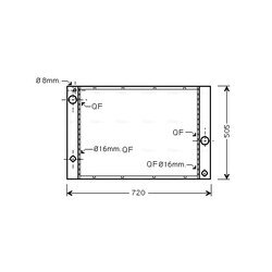 Chladič motora AVA QUALITY COOLING BWA2338