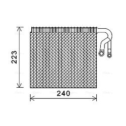 Výparník klimatizácie AVA QUALITY COOLING BWV403