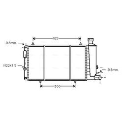 Chladič motora AVA QUALITY COOLING CNA2033