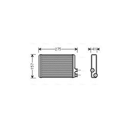 Výmenník tepla vnútorného kúrenia AVA QUALITY COOLING CNA6305