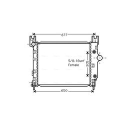 Chladič motora AVA QUALITY COOLING CR2091