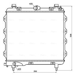 Chladič motora AVA QUALITY COOLING CR2148