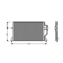 Kondenzátor klimatizácie AVA QUALITY COOLING CR5024