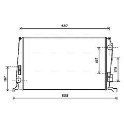 Chladič motora AVA QUALITY COOLING DAA2005