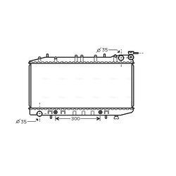 Chladič motora AVA QUALITY COOLING DN2203