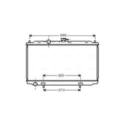 Chladič motora AVA QUALITY COOLING DN2224