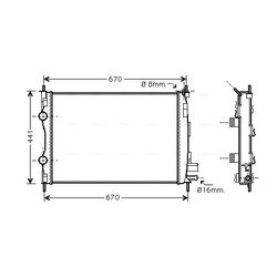 Chladič motora AVA QUALITY COOLING DN2361