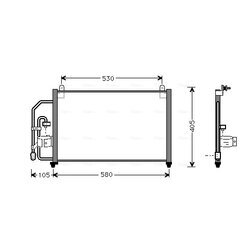 Kondenzátor klimatizácie AVA QUALITY COOLING DW5012