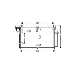 Kondenzátor klimatizácie AVA QUALITY COOLING DW5065