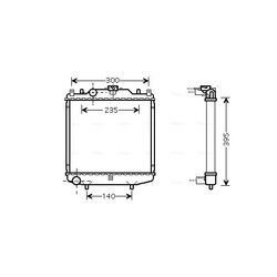 Chladič motora AVA QUALITY COOLING DWA2051