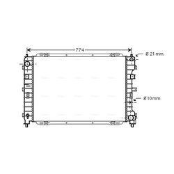 Chladič motora AVA QUALITY COOLING FD2375