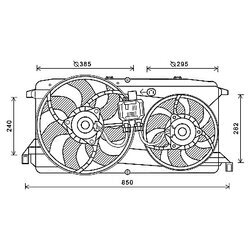 Ventilátor chladenia motora AVA QUALITY COOLING FD7579