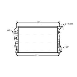 Chladič motora AVA QUALITY COOLING FDA2337