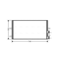 Kondenzátor klimatizácie AVA QUALITY COOLING FDA5407