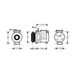 Kompresor klimatizácie AVA QUALITY COOLING FEAK002