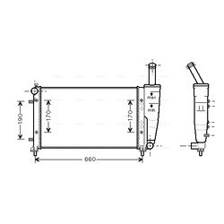 Chladič motora AVA QUALITY COOLING FT2290