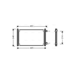 Kondenzátor klimatizácie AVA QUALITY COOLING FT5223