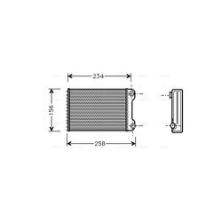 Výmenník tepla vnútorného kúrenia AVA QUALITY COOLING FTA6242