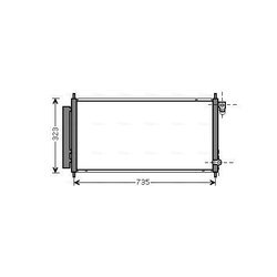 Kondenzátor klimatizácie AVA QUALITY COOLING HD5222D