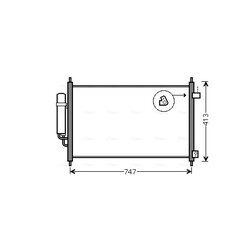 Kondenzátor klimatizácie AVA QUALITY COOLING HD5233D