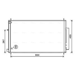 Kondenzátor klimatizácie AVA QUALITY COOLING HD5309D