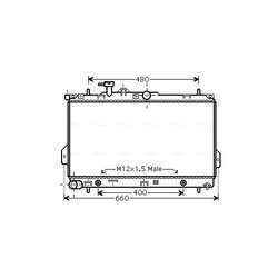 Chladič motora AVA QUALITY COOLING HY2096