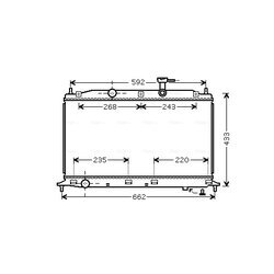 Chladič motora AVA QUALITY COOLING HY2188