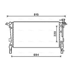 Chladič motora AVA QUALITY COOLING HY2242