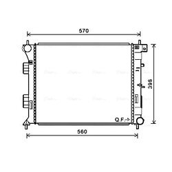 Chladič motora AVA QUALITY COOLING HY2338