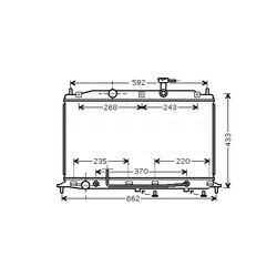 Chladič motora AVA QUALITY COOLING HYA2177