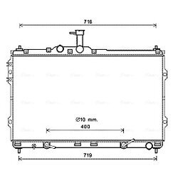 Chladič motora AVA QUALITY COOLING HYA2402