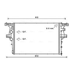 Chladič motora AVA QUALITY COOLING IV2126