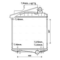 Chladič motora AVA QUALITY COOLING JD2049