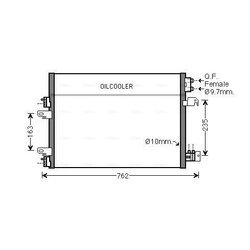 Kondenzátor klimatizácie AVA QUALITY COOLING JE5060D