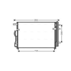 Kondenzátor klimatizácie AVA QUALITY COOLING KA5111D