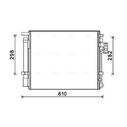 Kondenzátor klimatizácie AVA QUALITY COOLING KAA5149D