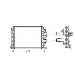 Chladič plniaceho vzduchu AVA QUALITY COOLING MEA4198