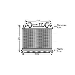 Chladič plniaceho vzduchu AVA QUALITY COOLING MN4056