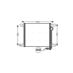 Kondenzátor klimatizácie AVA QUALITY COOLING MN5053