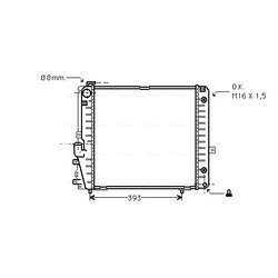 Chladič motora AVA QUALITY COOLING MSA2086