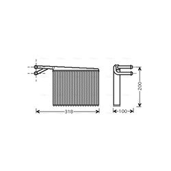 Výmenník tepla vnútorného kúrenia AVA QUALITY COOLING MSA6372