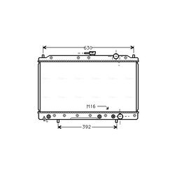 Chladič motora AVA QUALITY COOLING MT2044