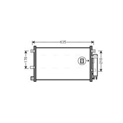 Kondenzátor klimatizácie AVA QUALITY COOLING MZA5238D